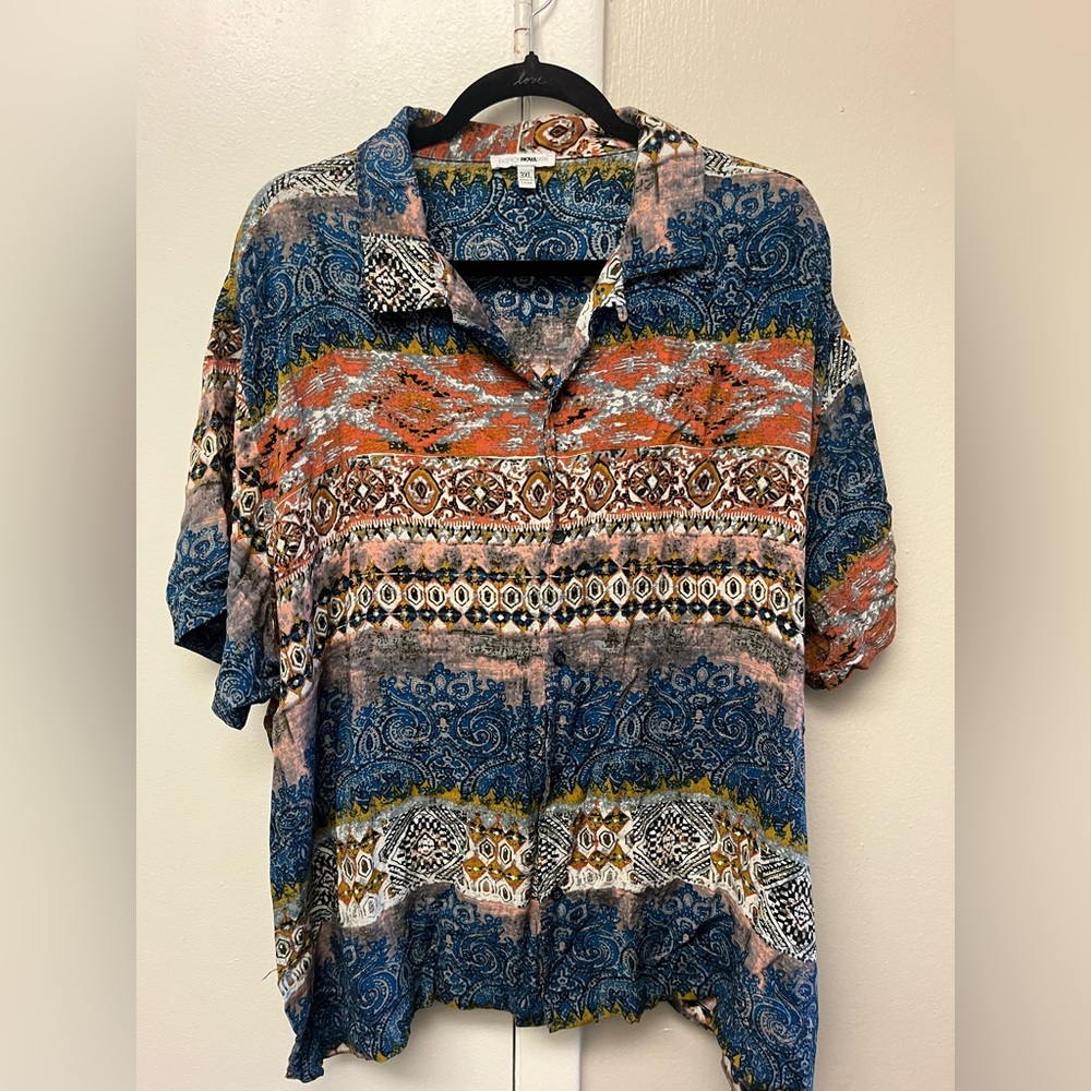 Fashion Nova Men Havana style shirt